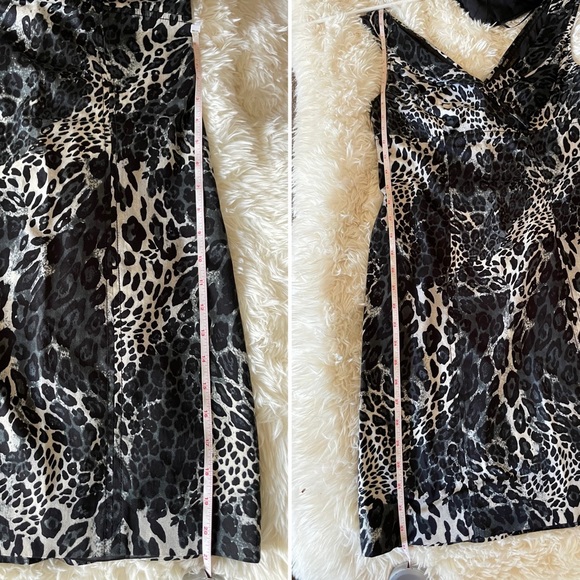 Guess Animal Print V-Neck Bodycon Dress - 7 - Picture 11 of 11